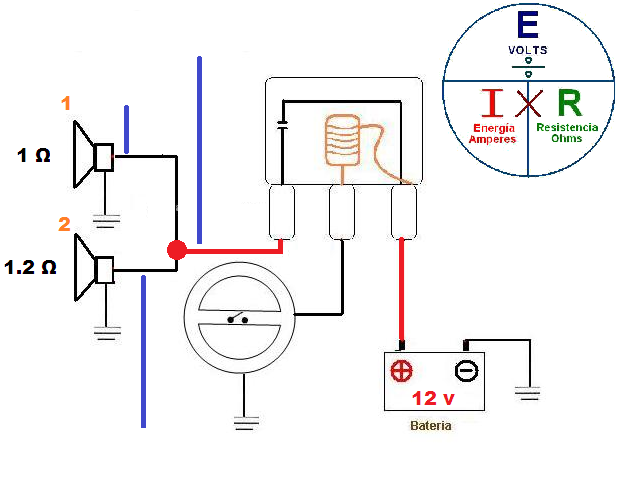 calcular amperaje en un circuito en paralelo
